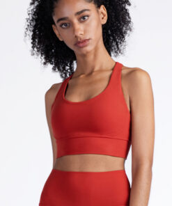 Fitness shock absorption running bra